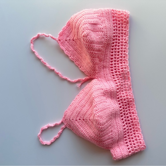 Handmade 💕Knit crochet set , Bralette and skirt - Picture 8 of 12